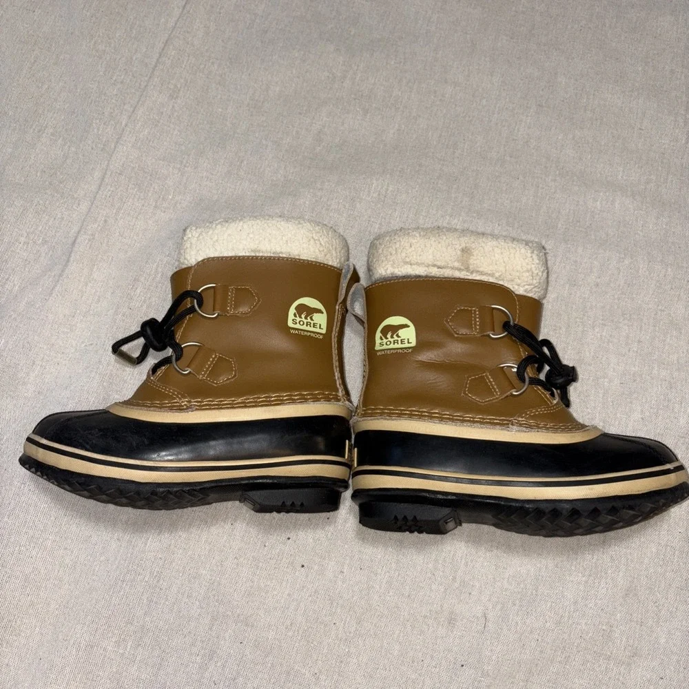 SOREL Kids Yoot Pac TP Boots Size - 12 Youth Waterproof Winter‎ Felt Leather